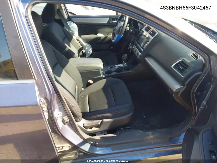 2015 Subaru Legacy 2.5I Premium VIN: 4S3BNBH66F3042467 Lot: 45265695