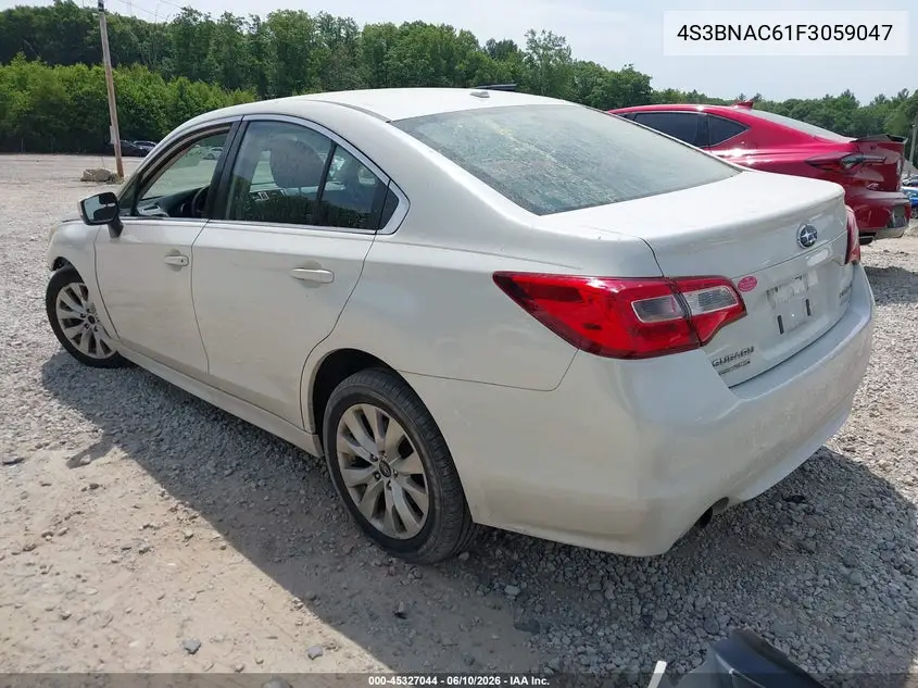 2015 Subaru Legacy 2.5I Premium VIN: 4S3BNAC61F3059047 Lot: 45327044