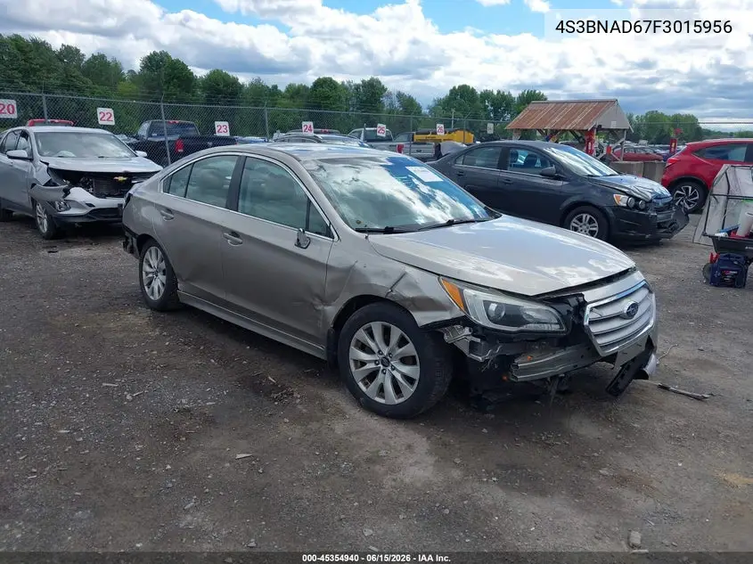 2015 Subaru Legacy 2.5I Premium VIN: 4S3BNAD67F3015956 Lot: 45354940
