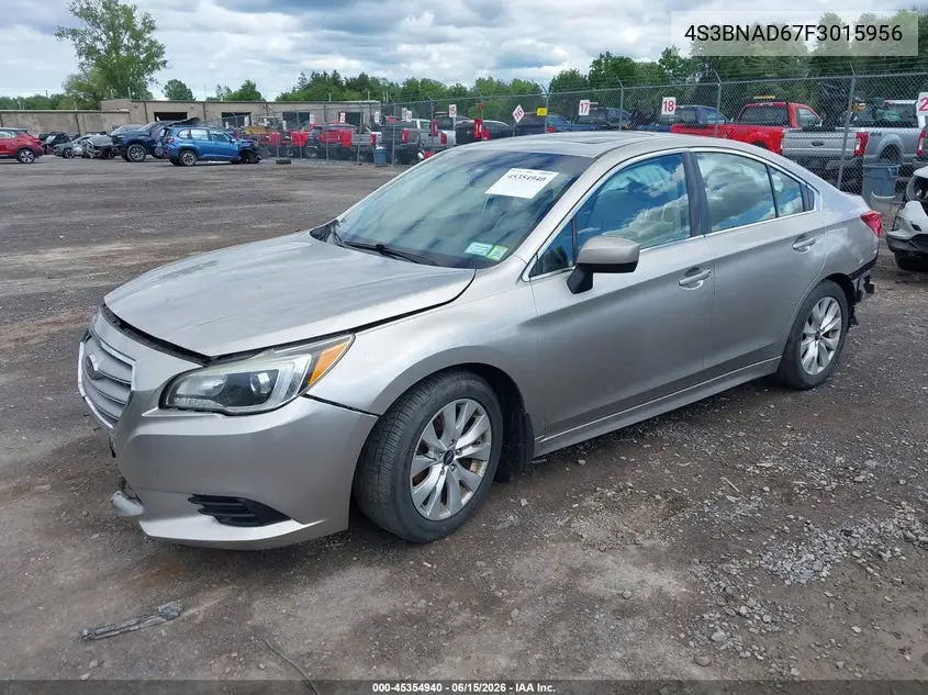 2015 Subaru Legacy 2.5I Premium VIN: 4S3BNAD67F3015956 Lot: 45354940