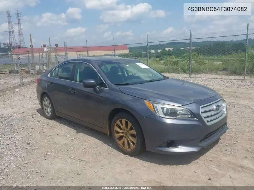 2015 Subaru Legacy 2.5I Premium VIN: 4S3BNBC64F3074082 Lot: 45515586