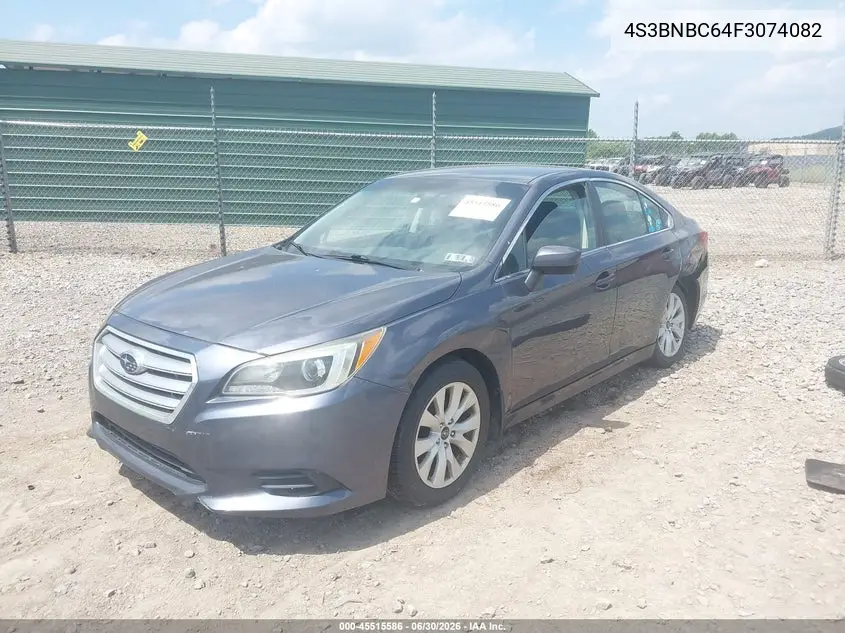 2015 Subaru Legacy 2.5I Premium VIN: 4S3BNBC64F3074082 Lot: 45515586