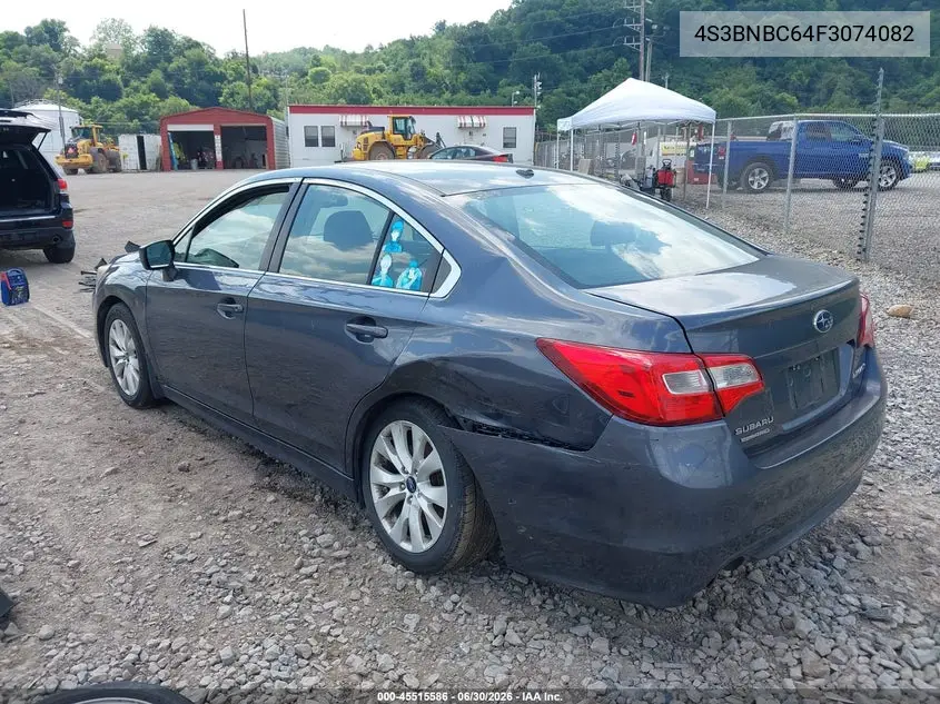 2015 Subaru Legacy 2.5I Premium VIN: 4S3BNBC64F3074082 Lot: 45515586