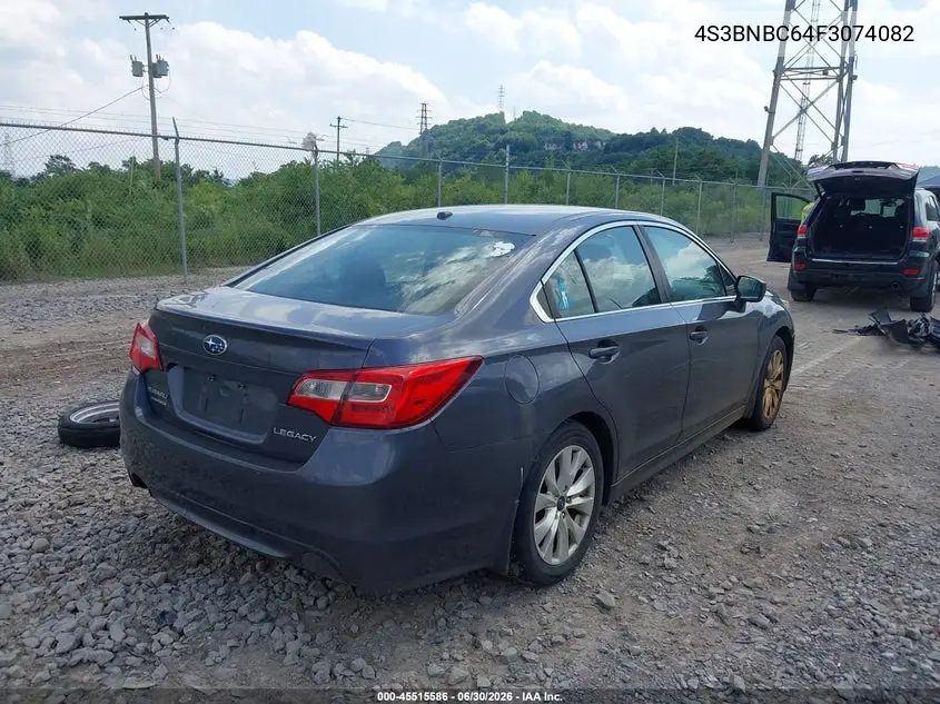2015 Subaru Legacy 2.5I Premium VIN: 4S3BNBC64F3074082 Lot: 45515586