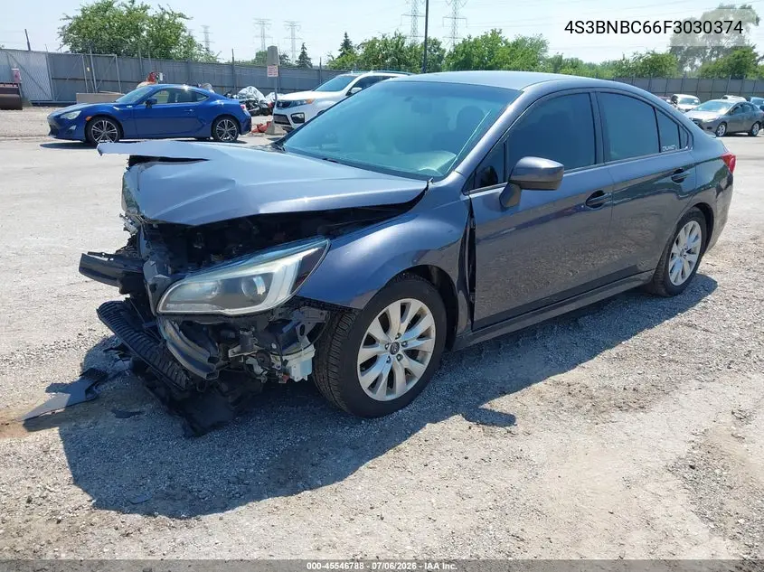 2015 Subaru Legacy 2.5I Premium VIN: 4S3BNBC66F3030374 Lot: 45546788