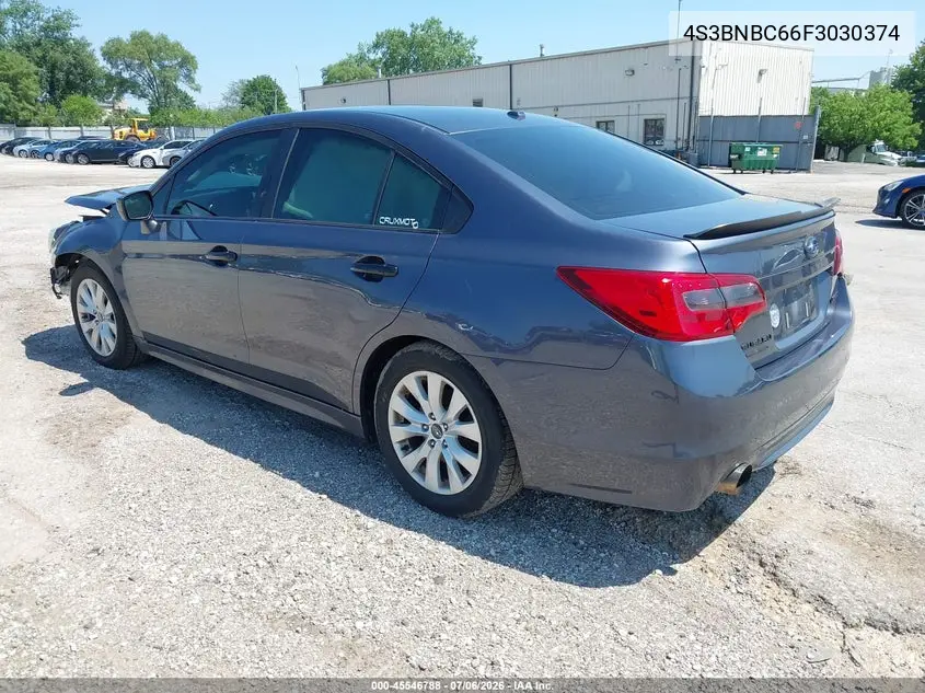 2015 Subaru Legacy 2.5I Premium VIN: 4S3BNBC66F3030374 Lot: 45546788
