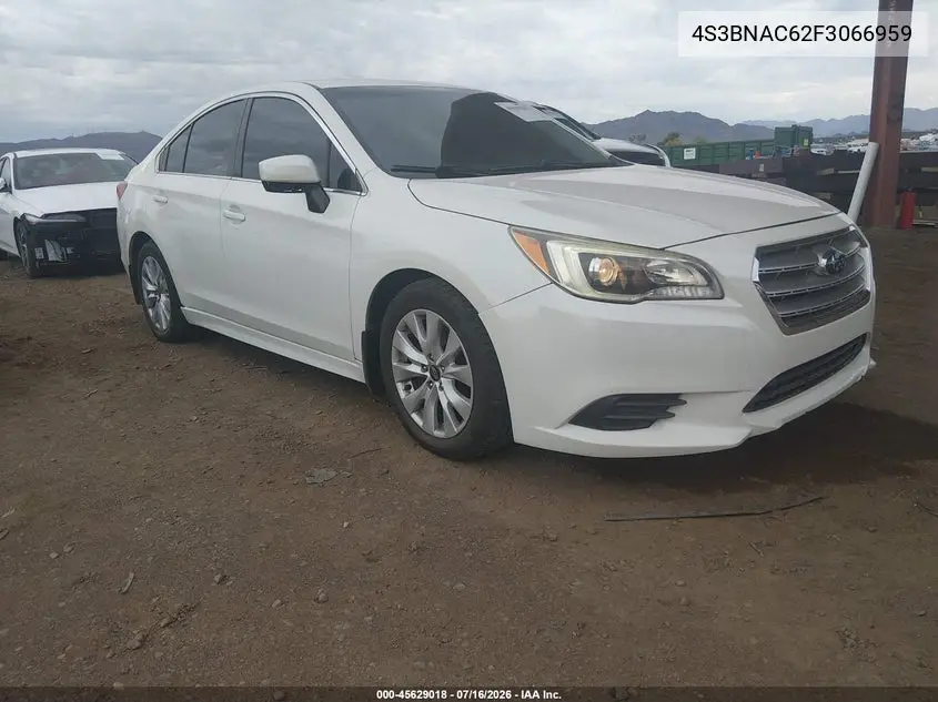 2015 Subaru Legacy 2.5I Premium VIN: 4S3BNAC62F3066959 Lot: 45629018