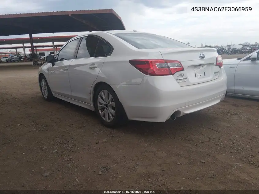 2015 Subaru Legacy 2.5I Premium VIN: 4S3BNAC62F3066959 Lot: 45629018