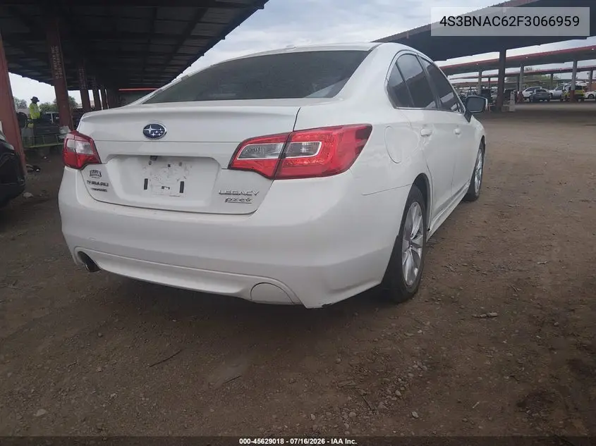 2015 Subaru Legacy 2.5I Premium VIN: 4S3BNAC62F3066959 Lot: 45629018