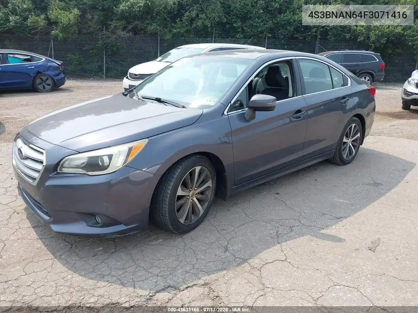 2015 Subaru Legacy 2.5I Limited VIN: 4S3BNAN64F3071416 Lot: 45631165
