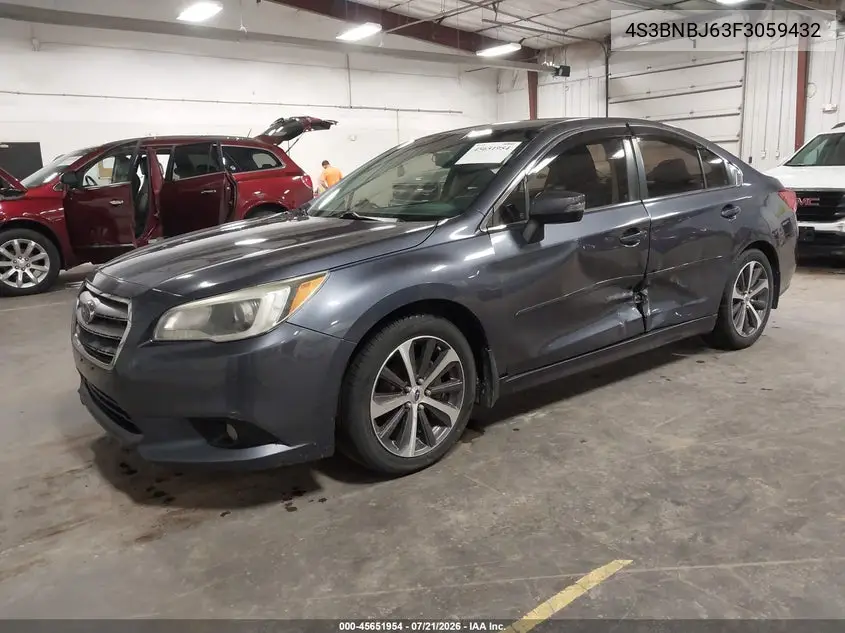 2015 Subaru Legacy 2.5I Limited VIN: 4S3BNBJ63F3059432 Lot: 45651954