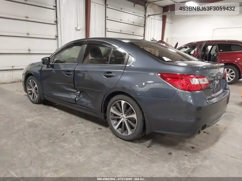 2015 Subaru Legacy 2.5I Limited VIN: 4S3BNBJ63F3059432 Lot: 45651954