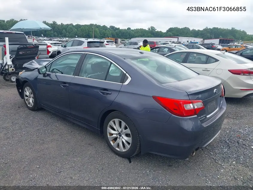 2015 Subaru Legacy 2.5I Premium VIN: 4S3BNAC61F3066855 Lot: 45663802