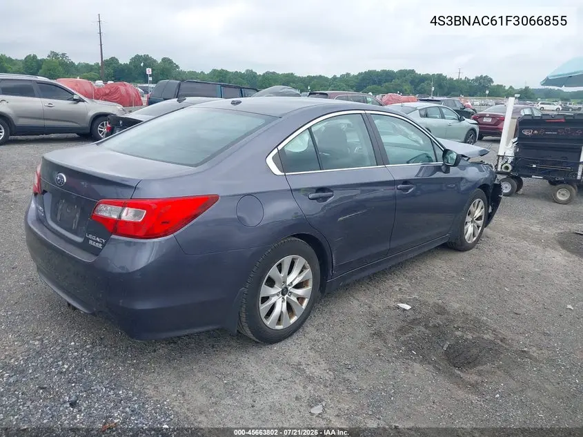 2015 Subaru Legacy 2.5I Premium VIN: 4S3BNAC61F3066855 Lot: 45663802