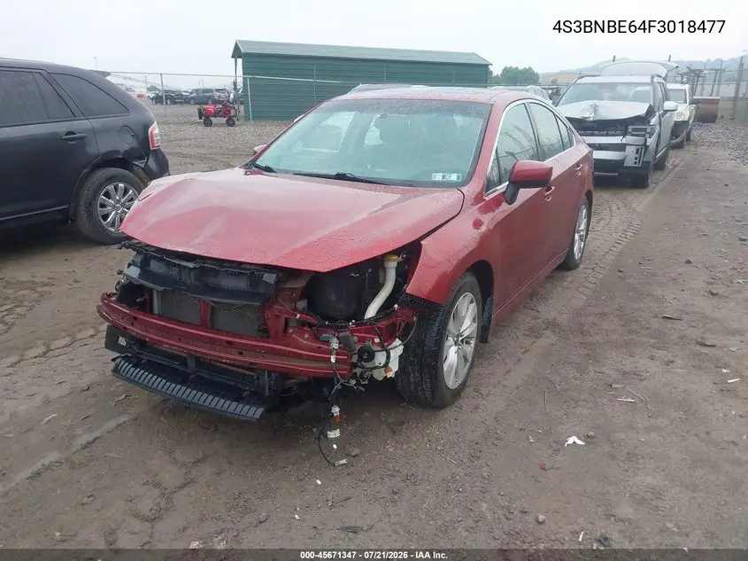 2015 Subaru Legacy 2.5I Premium VIN: 4S3BNBE64F3018477 Lot: 45671347