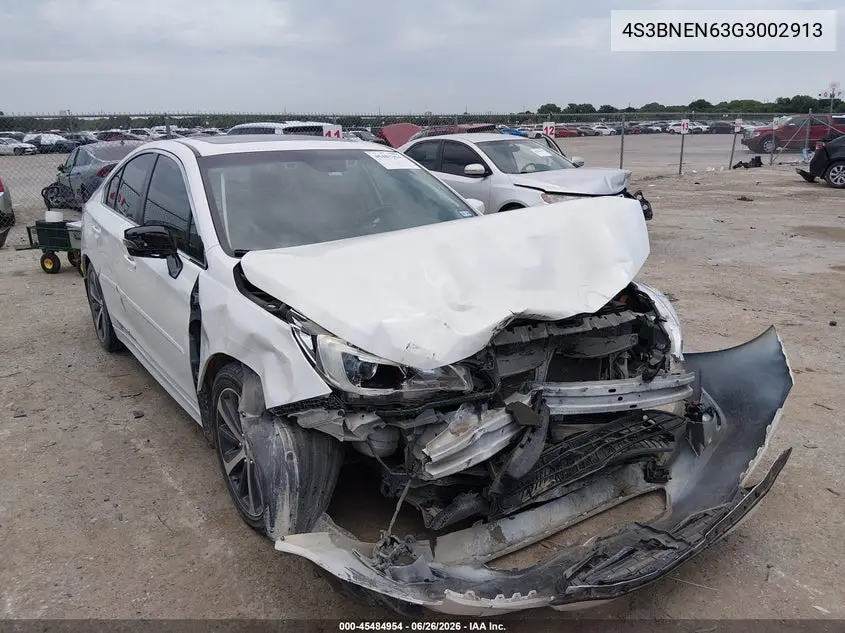 2016 Subaru Legacy 3.6R Limited VIN: 4S3BNEN63G3002913 Lot: 45484954