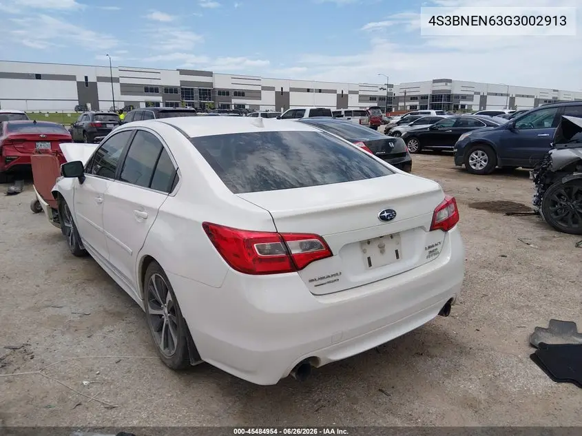 2016 Subaru Legacy 3.6R Limited VIN: 4S3BNEN63G3002913 Lot: 45484954