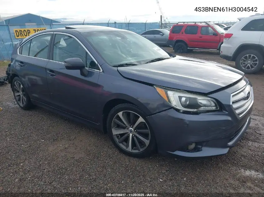 4S3BNEN61H3004542 2017 Subaru Legacy 3.6R Limited
