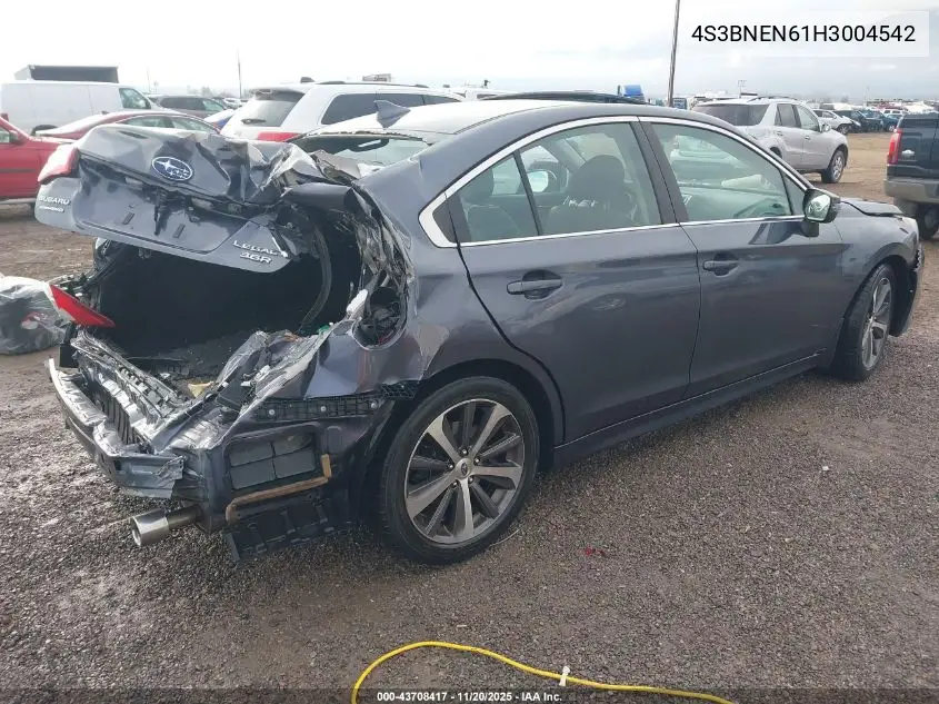 4S3BNEN61H3004542 2017 Subaru Legacy 3.6R Limited