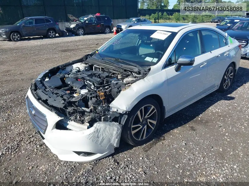 2017 Subaru Legacy 2.5I Sport VIN: 4S3BNAR67H3058088 Lot: 45312889