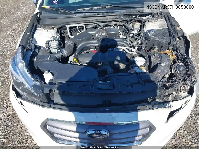 2017 Subaru Legacy 2.5I Sport VIN: 4S3BNAR67H3058088 Lot: 45312889