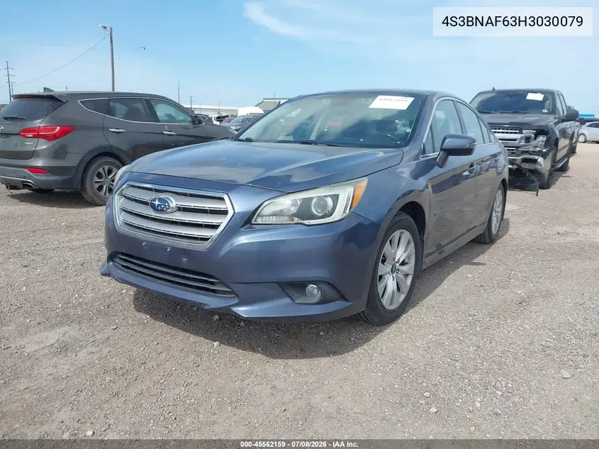 2017 Subaru Legacy 2.5I Premium VIN: 4S3BNAF63H3030079 Lot: 45562159