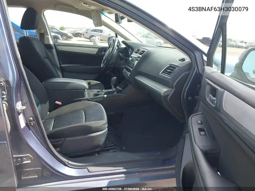 2017 Subaru Legacy 2.5I Premium VIN: 4S3BNAF63H3030079 Lot: 45562159