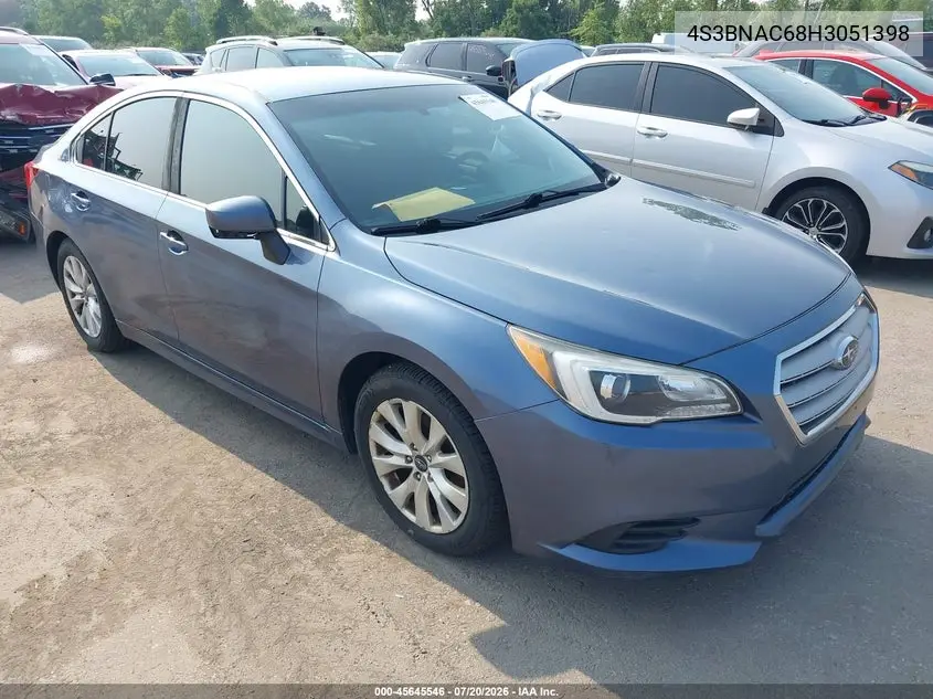2017 Subaru Legacy 2.5I Premium VIN: 4S3BNAC68H3051398 Lot: 45645546