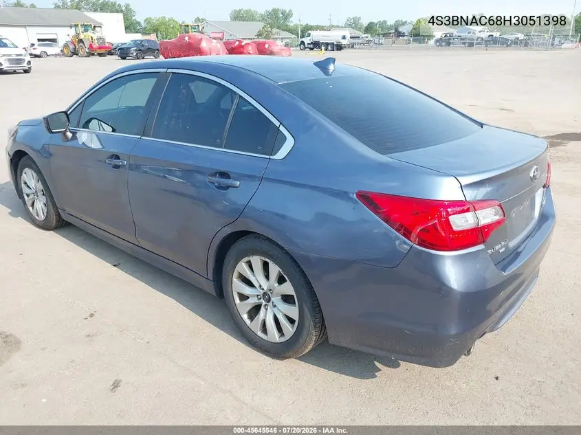 2017 Subaru Legacy 2.5I Premium VIN: 4S3BNAC68H3051398 Lot: 45645546