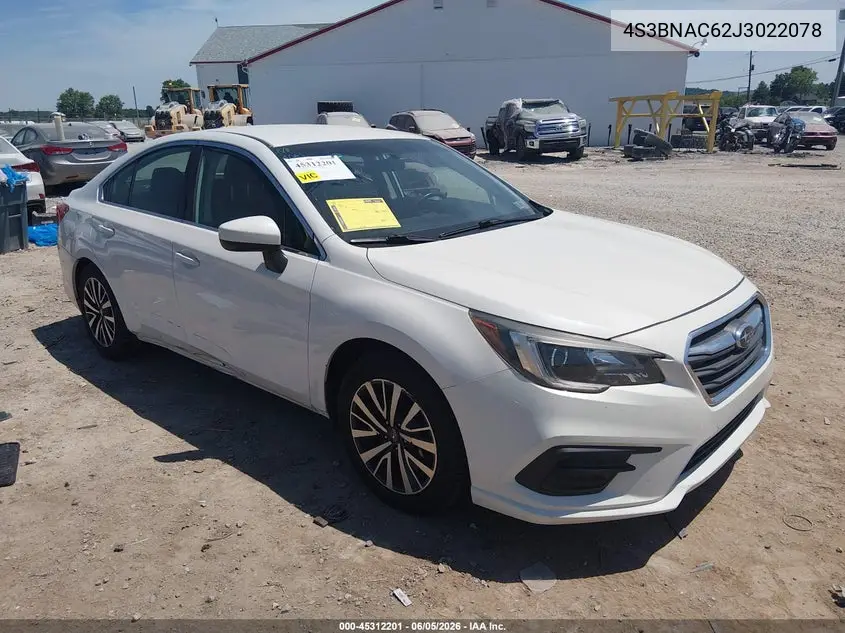 2018 Subaru Legacy 2.5I Premium VIN: 4S3BNAC62J3022078 Lot: 45312201
