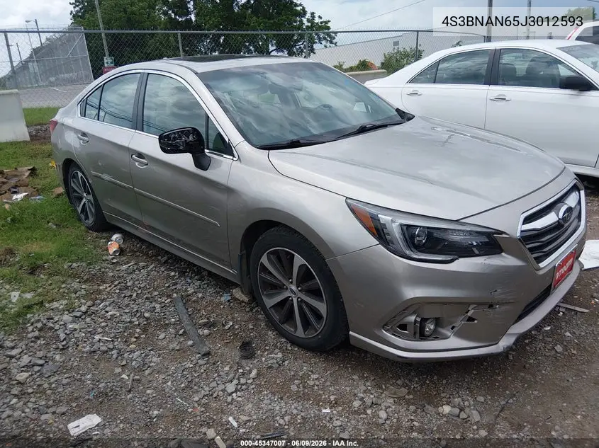 2018 Subaru Legacy 2.5I Limited VIN: 4S3BNAN65J3012593 Lot: 45347007