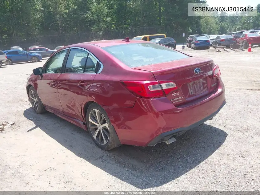 2018 Subaru Legacy 2.5I Limited VIN: 4S3BNAN6XJ3015442 Lot: 45575196