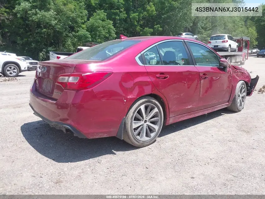 2018 Subaru Legacy 2.5I Limited VIN: 4S3BNAN6XJ3015442 Lot: 45575196