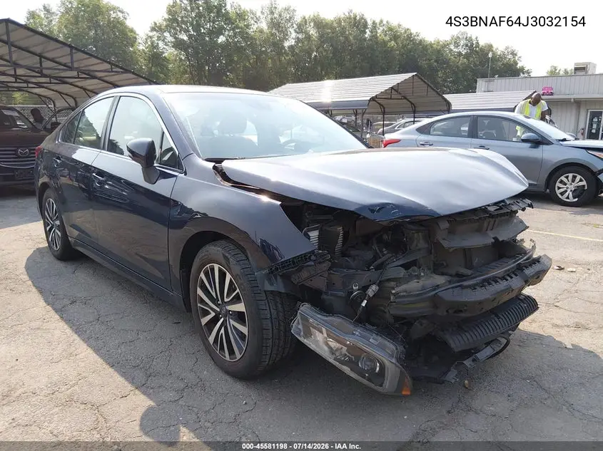 2018 Subaru Legacy 2.5I Premium VIN: 4S3BNAF64J3032154 Lot: 45581198