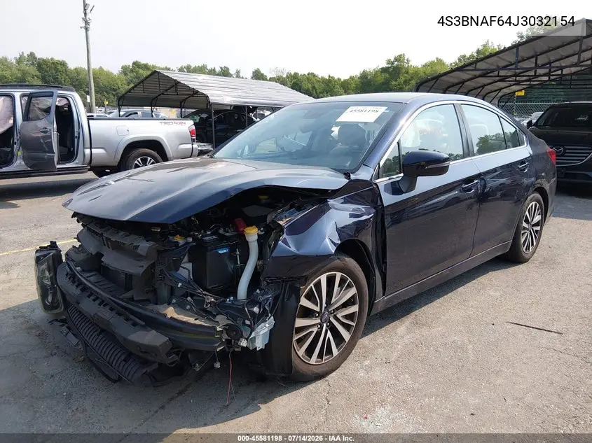 2018 Subaru Legacy 2.5I Premium VIN: 4S3BNAF64J3032154 Lot: 45581198