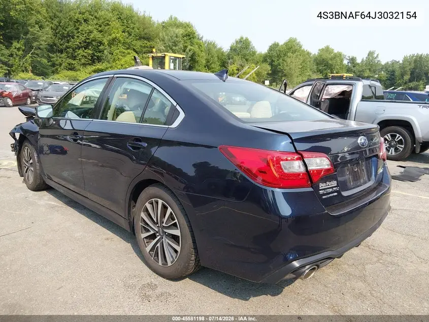 2018 Subaru Legacy 2.5I Premium VIN: 4S3BNAF64J3032154 Lot: 45581198