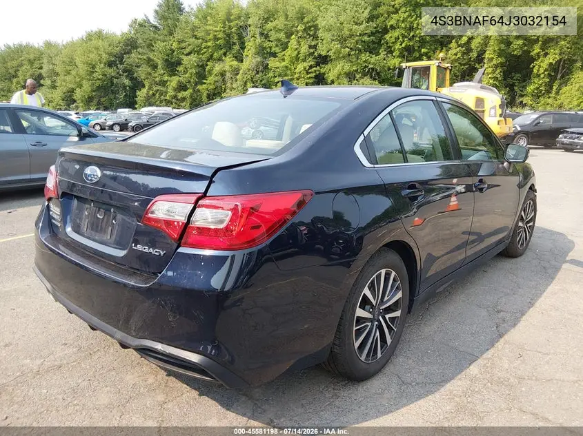2018 Subaru Legacy 2.5I Premium VIN: 4S3BNAF64J3032154 Lot: 45581198