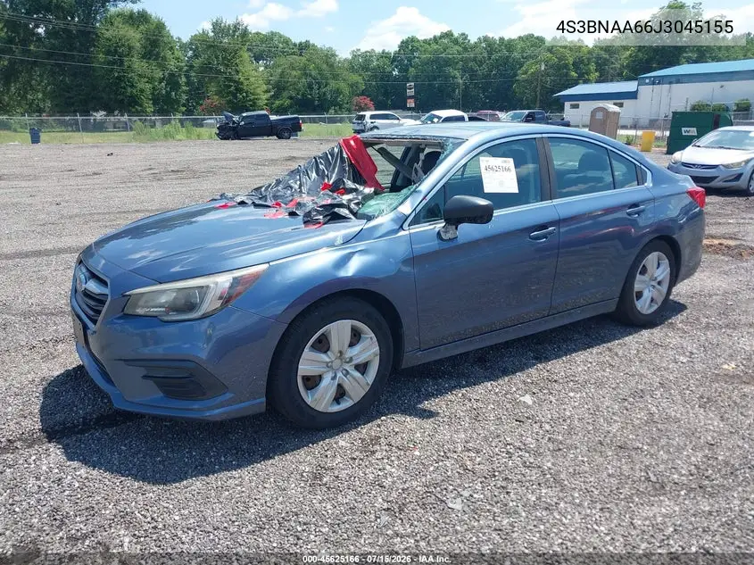 2018 Subaru Legacy 2.5I VIN: 4S3BNAA66J3045155 Lot: 45625166