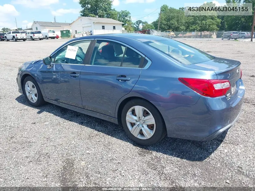 2018 Subaru Legacy 2.5I VIN: 4S3BNAA66J3045155 Lot: 45625166