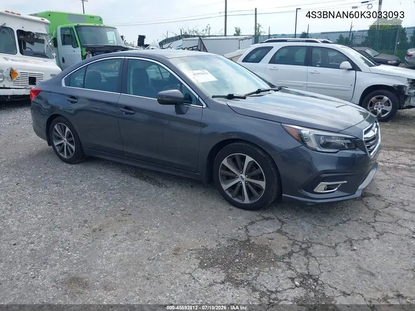 2019 Subaru Legacy 2.5I Limited VIN: 4S3BNAN60K3033093 Lot: 45592812