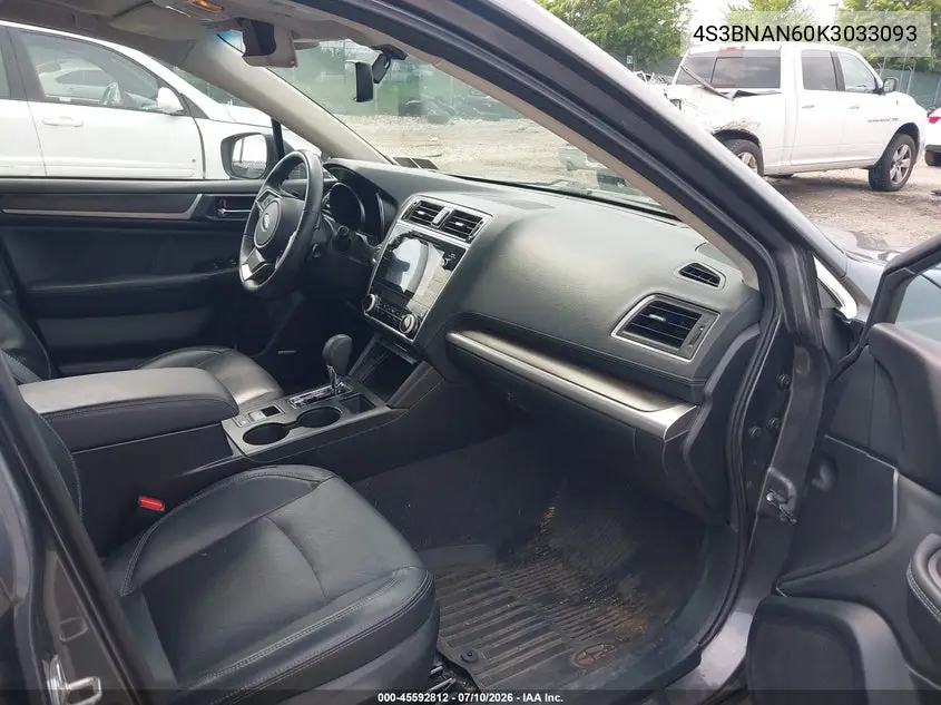2019 Subaru Legacy 2.5I Limited VIN: 4S3BNAN60K3033093 Lot: 45592812