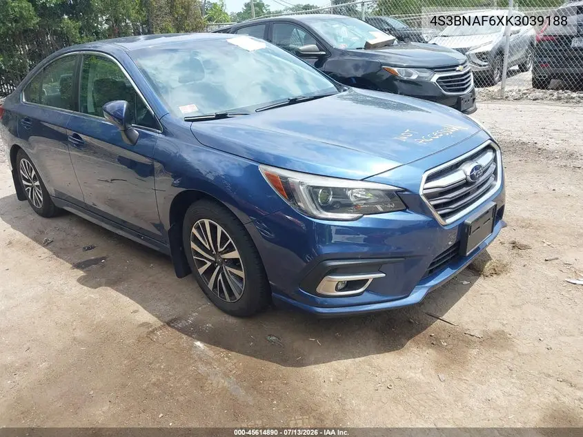 2019 Subaru Legacy 2.5I Premium VIN: 4S3BNAF6XK3039188 Lot: 45614890