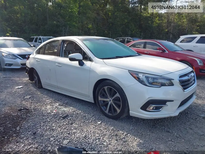 2019 Subaru Legacy 2.5I Limited VIN: 4S3BNAN63K3012044 Lot: 45642807
