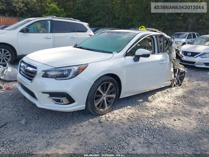 2019 Subaru Legacy 2.5I Limited VIN: 4S3BNAN63K3012044 Lot: 45642807