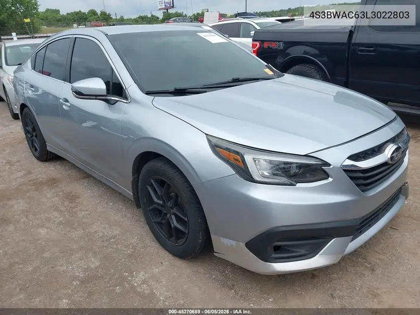 2020 Subaru Legacy Premium VIN: 4S3BWAC63L3022803 Lot: 45270689