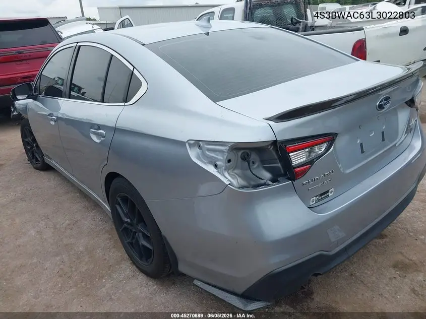 2020 Subaru Legacy Premium VIN: 4S3BWAC63L3022803 Lot: 45270689