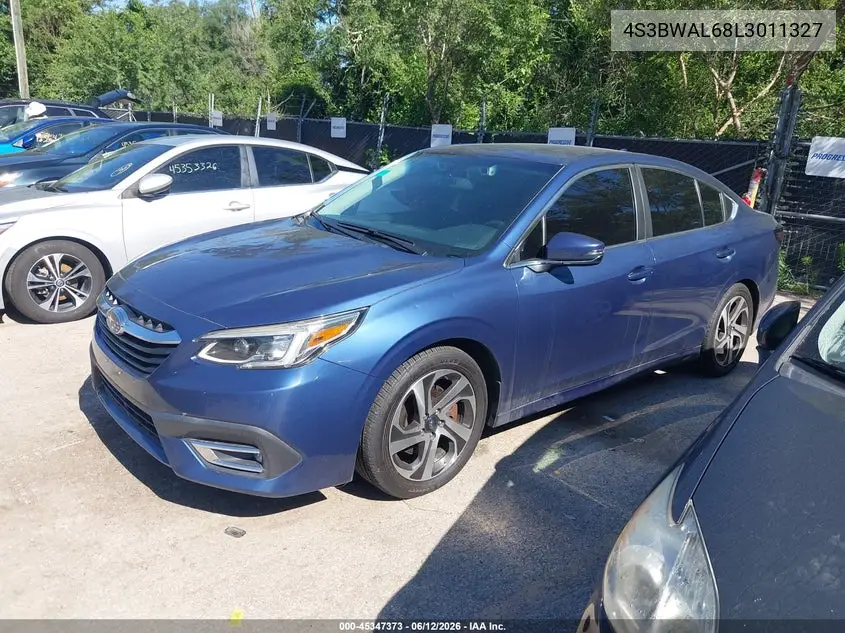 2020 Subaru Legacy Limited VIN: 4S3BWAL68L3011327 Lot: 45347373