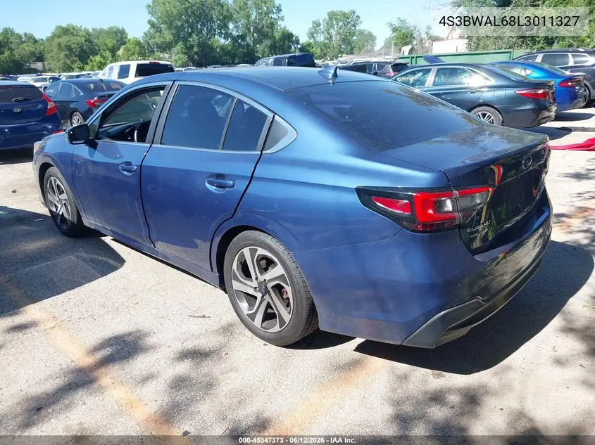 2020 Subaru Legacy Limited VIN: 4S3BWAL68L3011327 Lot: 45347373