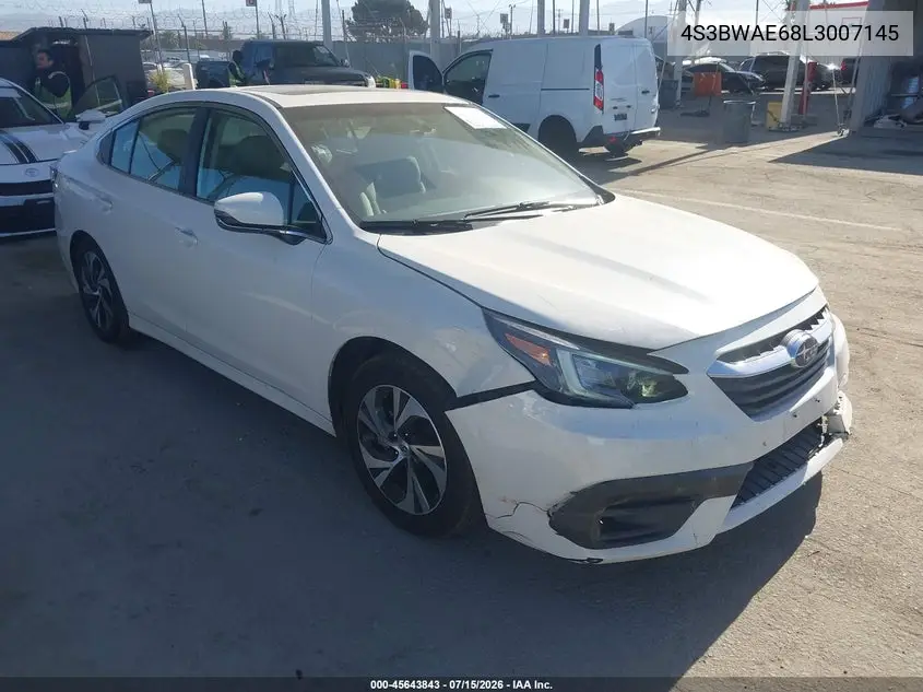 2020 Subaru Legacy Premium VIN: 4S3BWAE68L3007145 Lot: 45643843