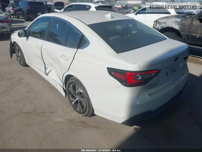 2020 Subaru Legacy Premium VIN: 4S3BWAE68L3007145 Lot: 45643843